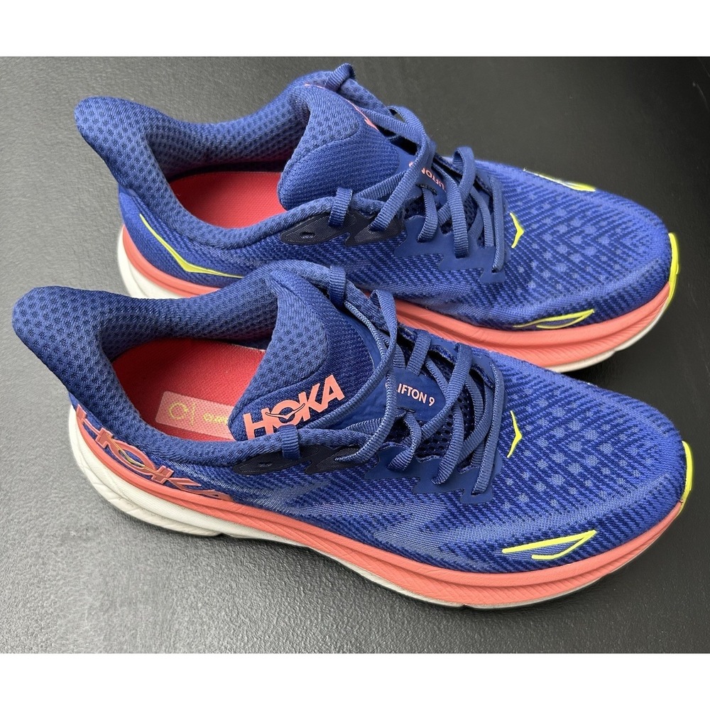 Hoka One One Clifton 9 Women's Size 8B Multicolor Running Walking Jogging Shoes